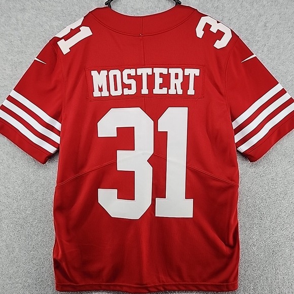 San Francisco 49ers Nike NFL Football Jersey Med Mostert 31 On Field New Stitch - Picture 12 of 15